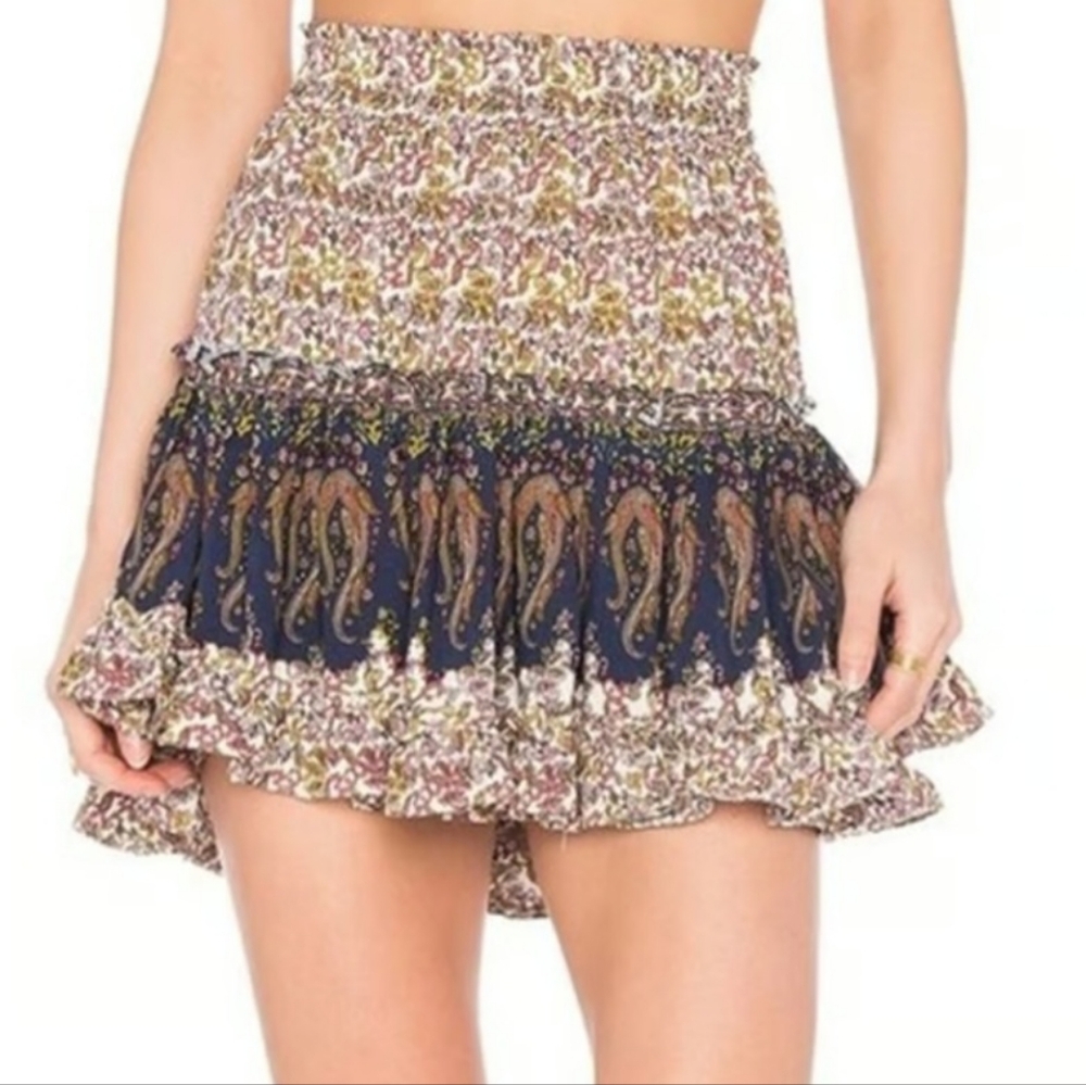 Misa Los Angeles Marion Floral Paisley Print Skirt